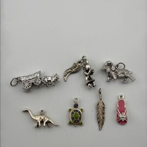 Sterling Silver 925 charms lot some 3D one